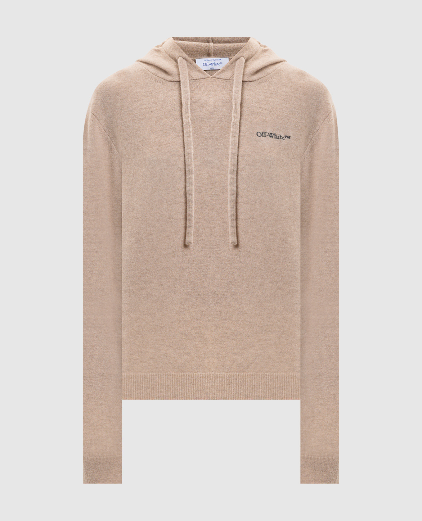 

Beige cashmere hoodie with logo Off-White