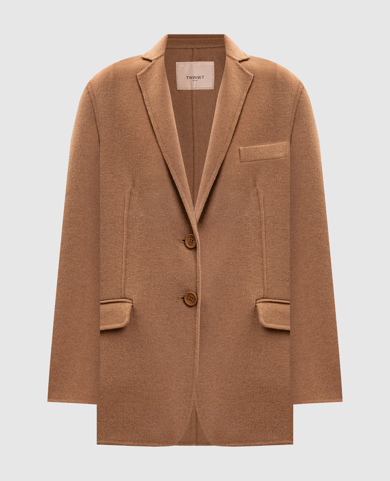 

Brown jacket with wool Twinset