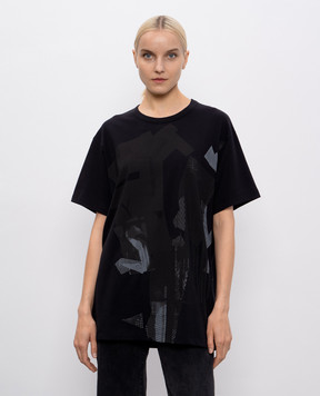 Y`S Yamamoto Black T-shirt with print YPT30075