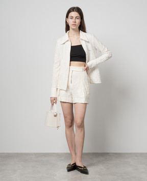 Jil Sander Beige shirt with a reaper effect J02DL0174J20138