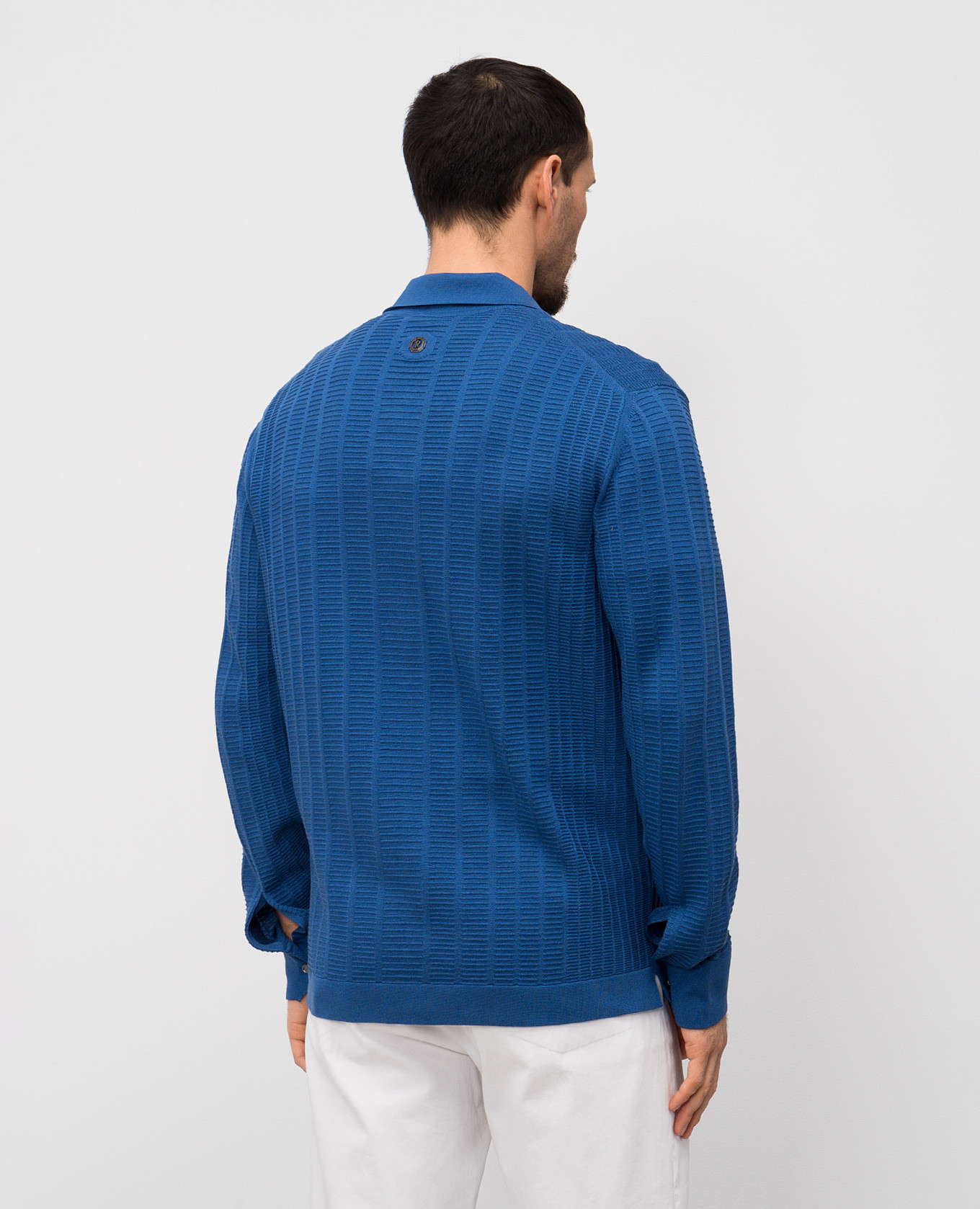 

Blue cardigan with silk Stefano Ricci