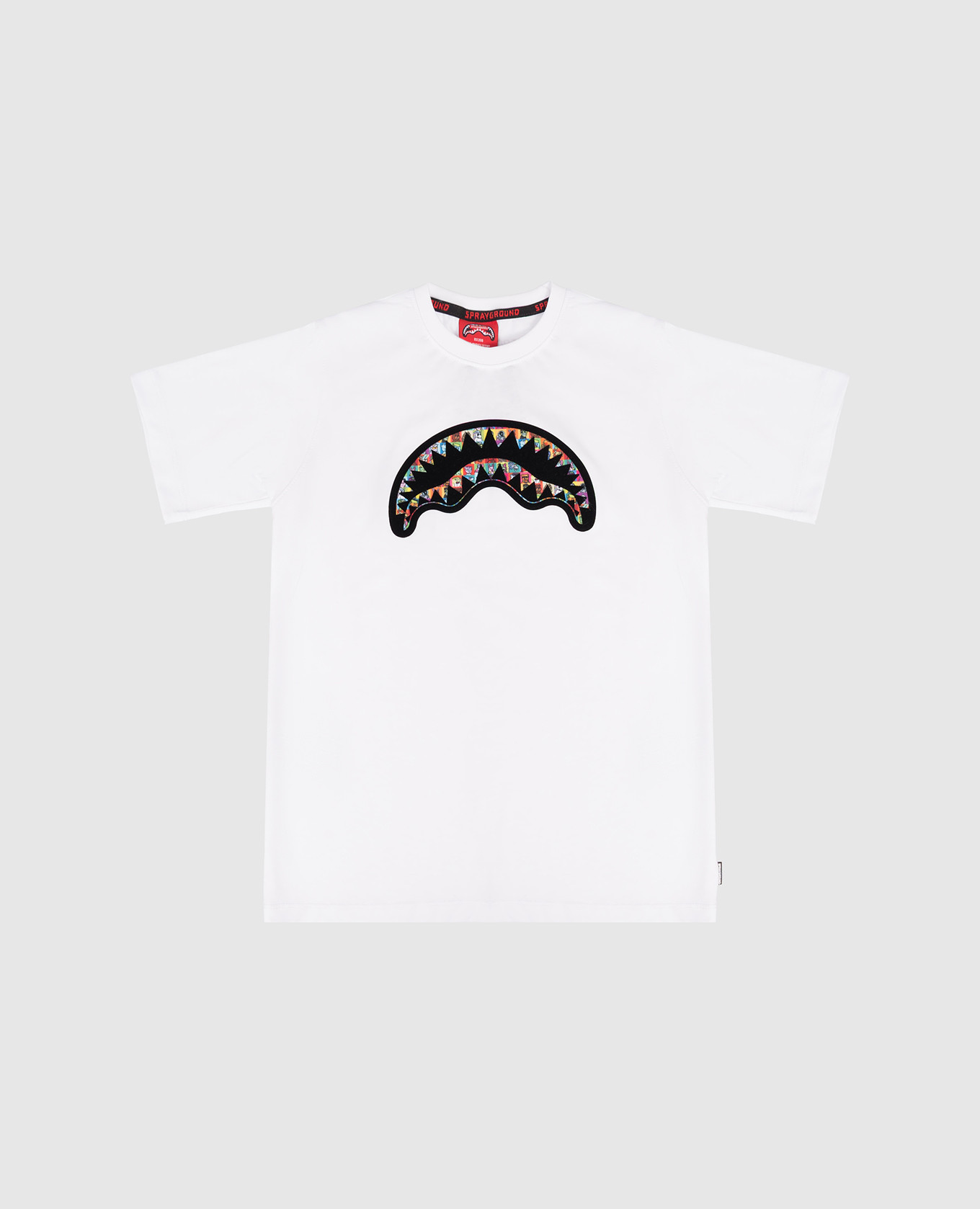 Children&#39;s white Repeat Mayhem T-shirt Sprayground