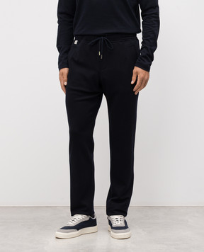 CAPOBIANCO Blue wool sweatpants 19M735BT00