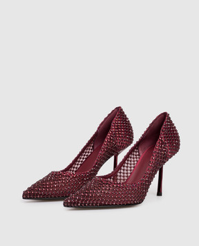 Le Silla Burgundy GILDA shoes with crystals 4270C080BMPPSAS