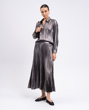 Momoni Arles silver blouse MOSH001MO08