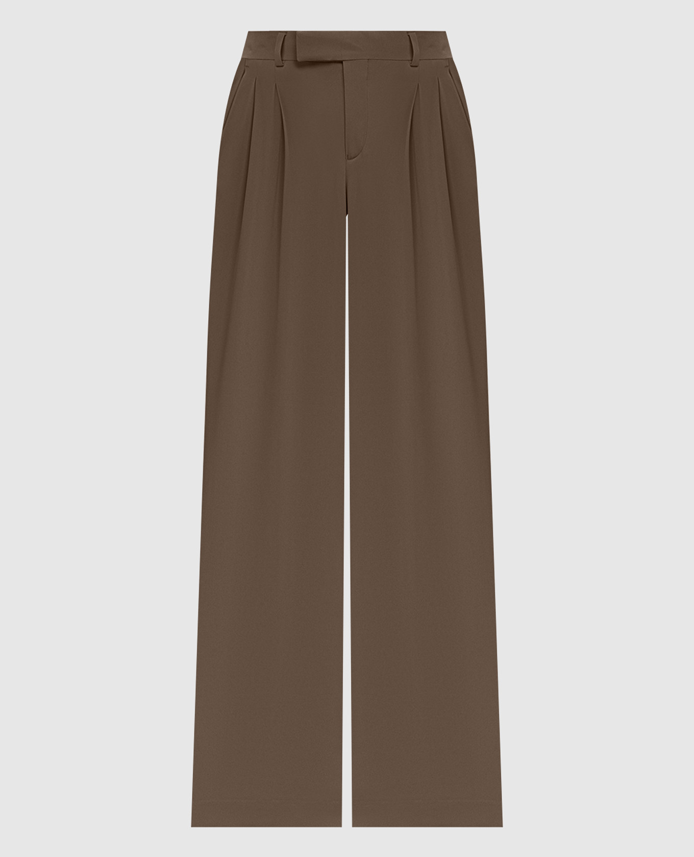Khaki silk pants Jacob Lee