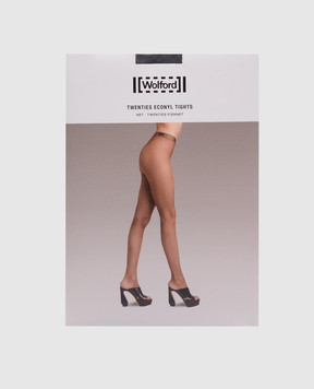 Wolford Black Twenties Econyl fishnet tights 19393