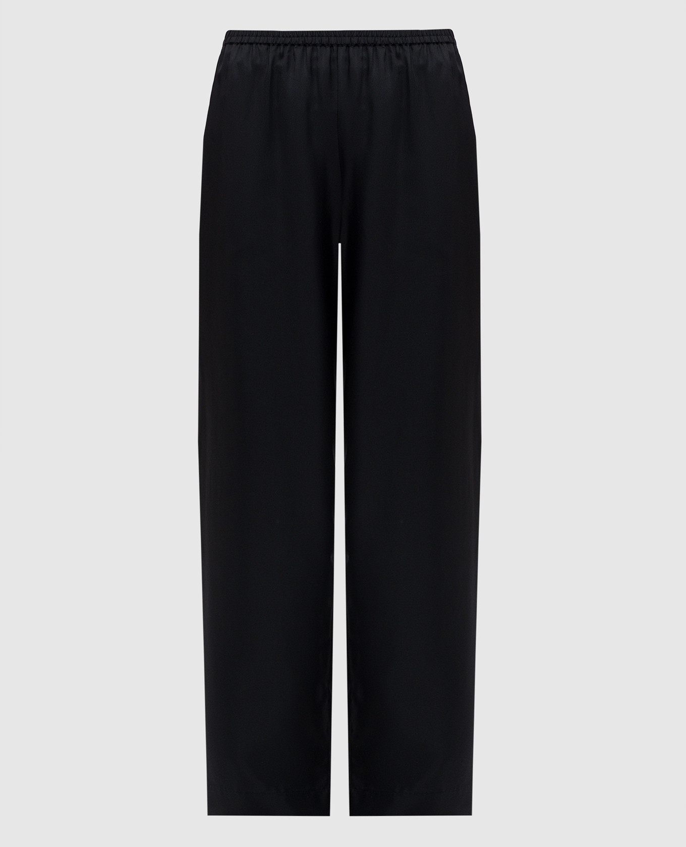 

ALERA black silk pants Lou Lou Studio