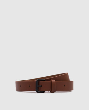 Sofie D`Hoore Brown leather belt VARNIA VARNIA25LNAP