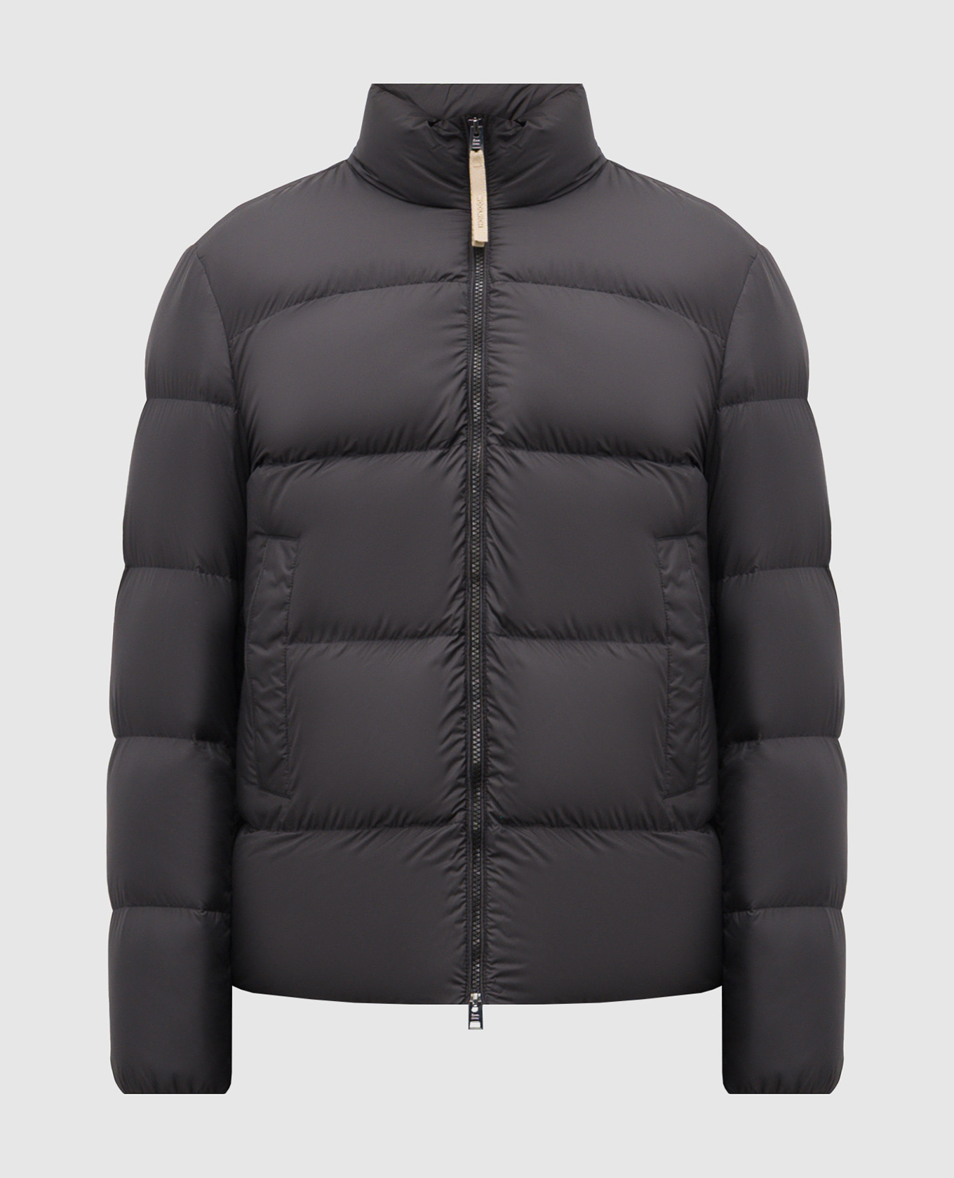 

Grey down jacket with logo print Woolrich