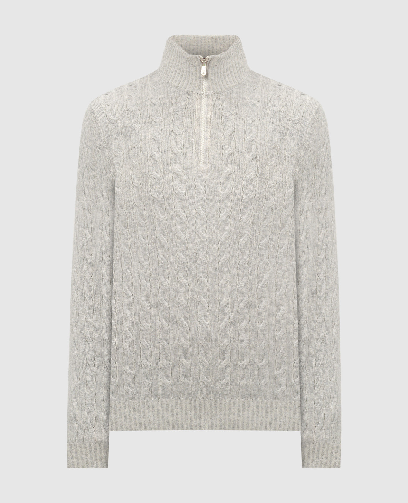 Gray cashmere sweater brunello cucinelli