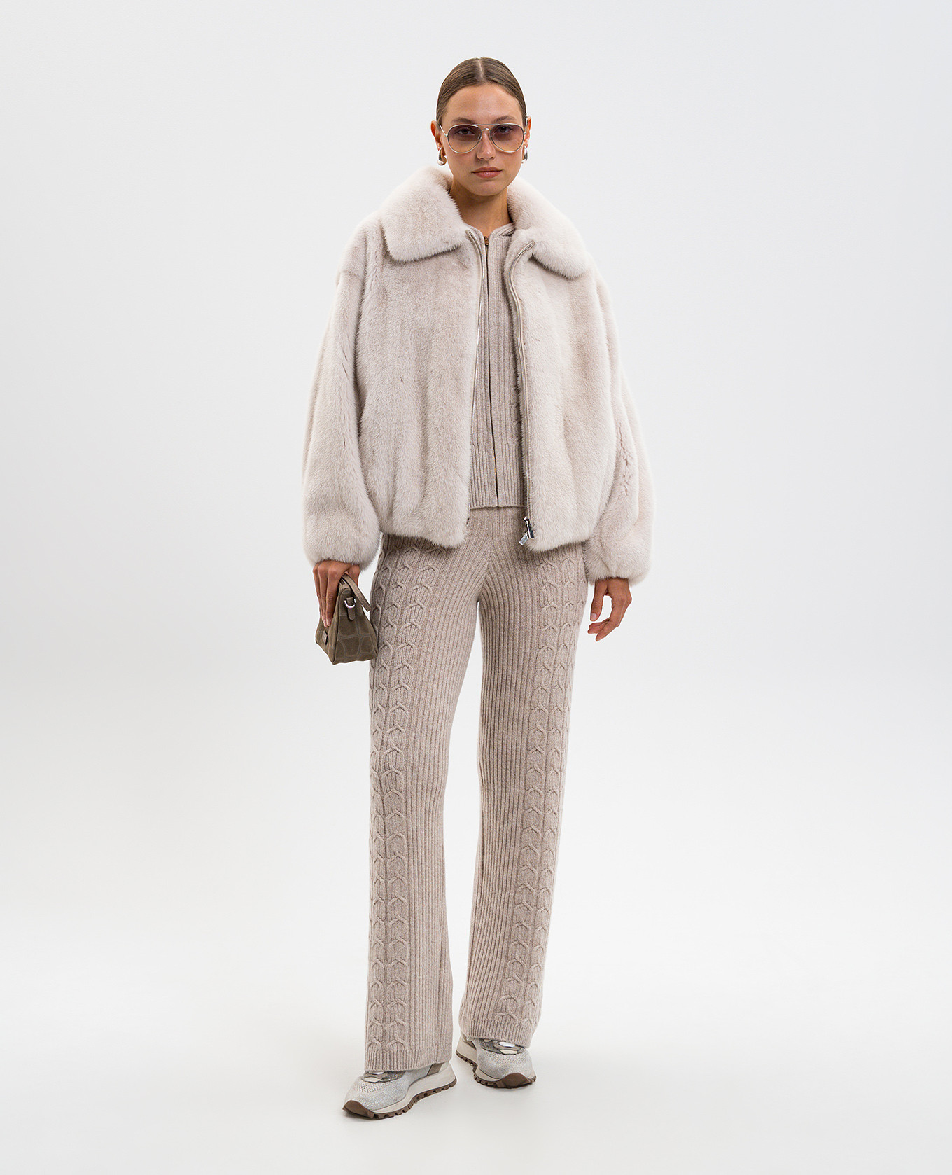 

Beige cashmere sports jacket Agnona