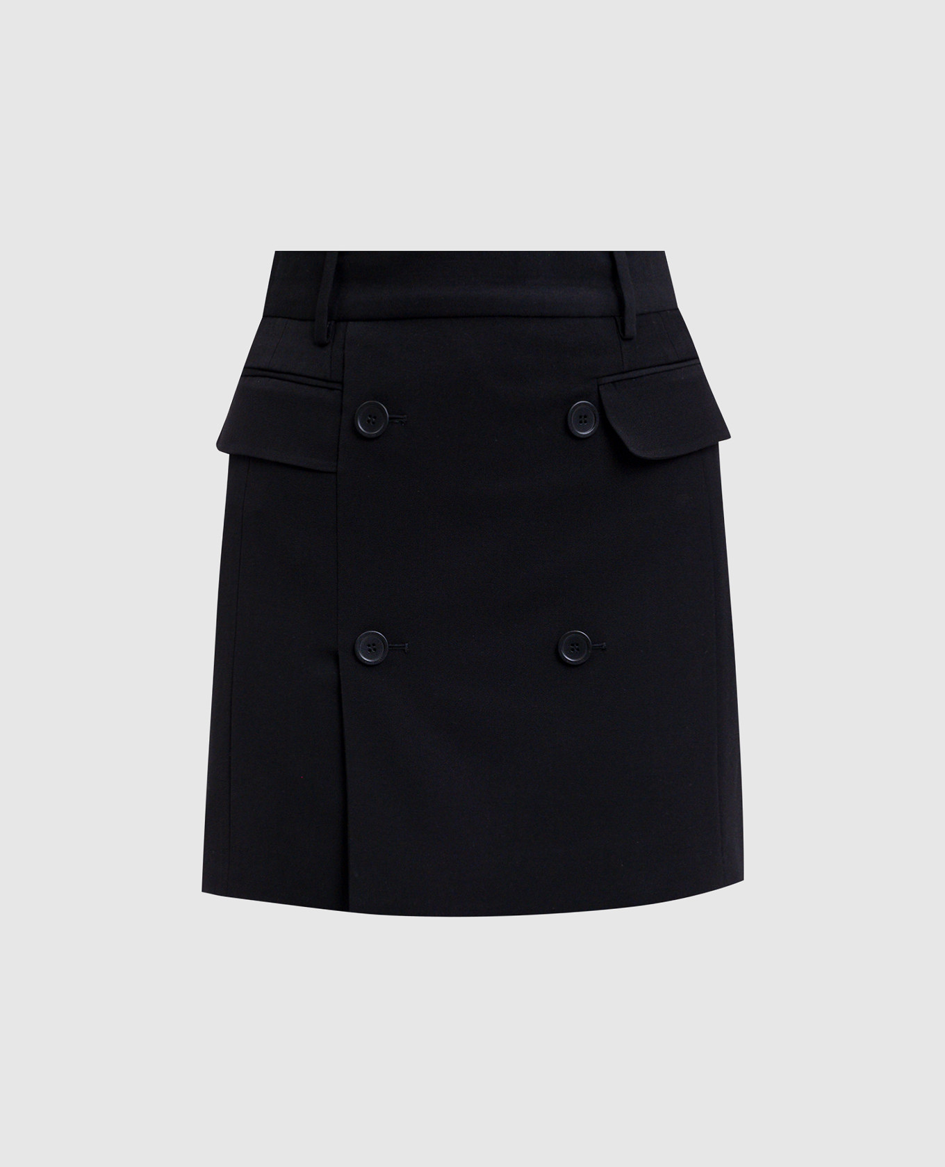 Black mini skirt with wool Balenciaga