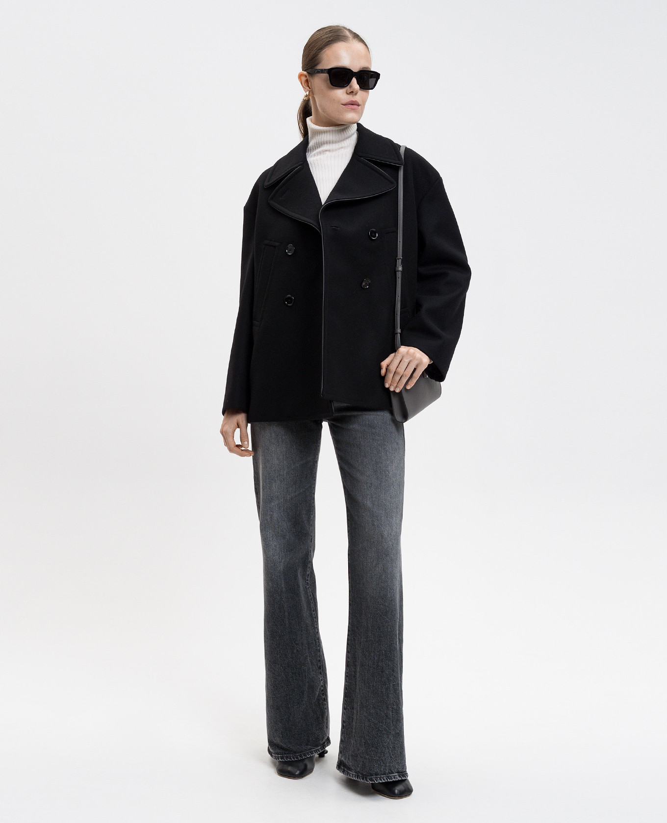 

Grey flared jeans with a worn effect Dondup