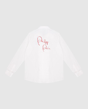 Philipp Plein Children's white blouse with a logo GRP0002610