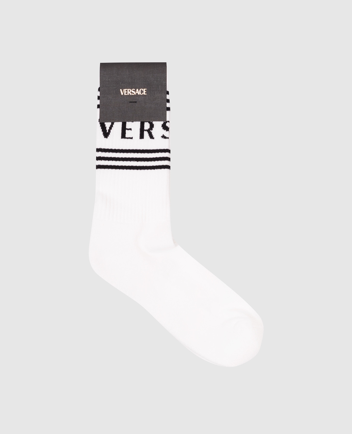 

White socks with logo Versace