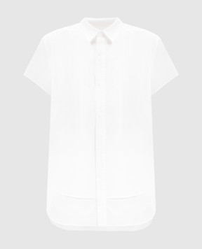 Y`S Yamamoto White blouse with asymmetric hem YTB05030