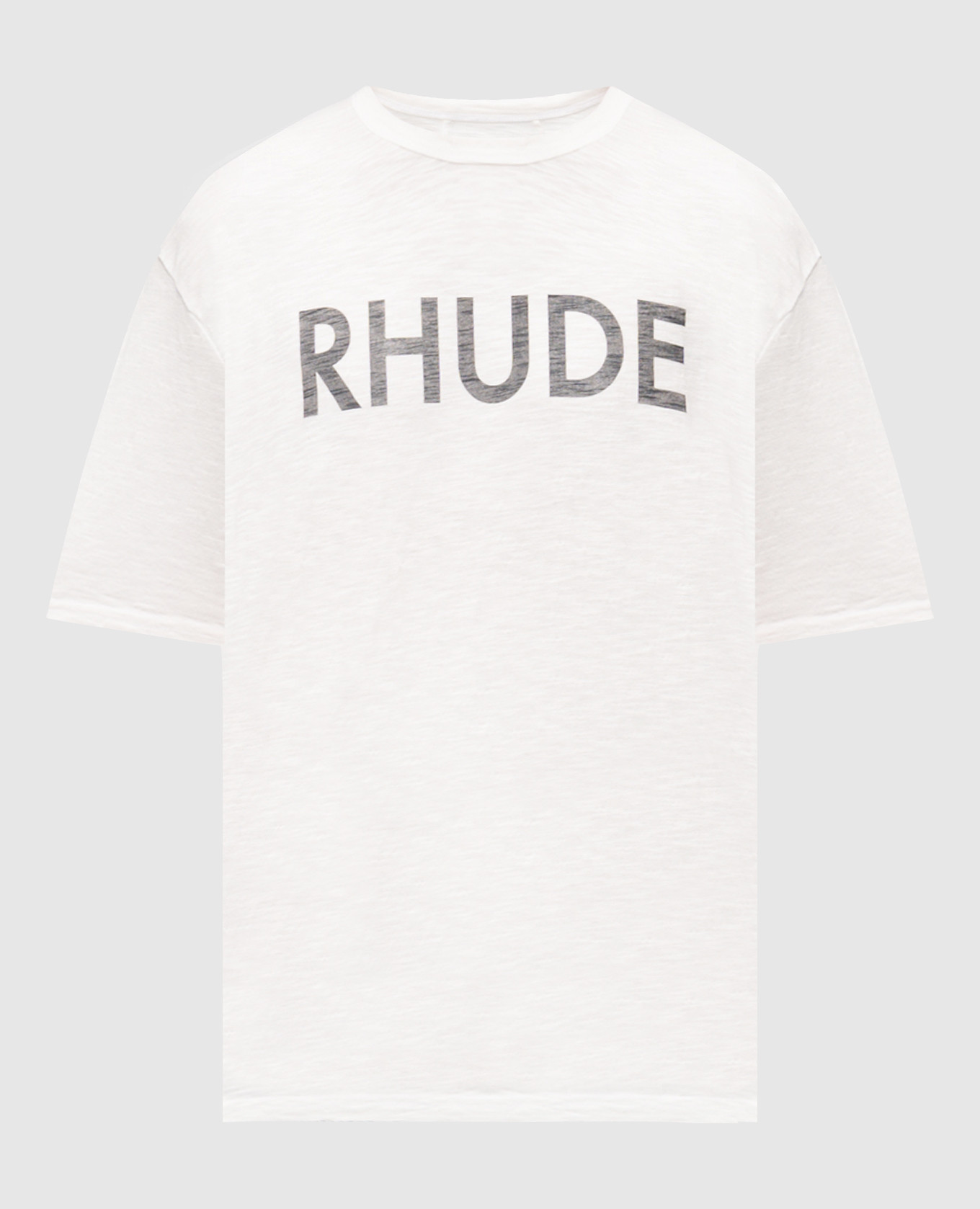 White T-shirt with logo print Rhude