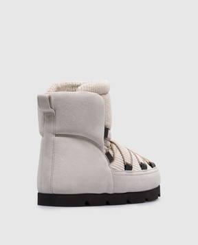 Brunello Cucinelli Beige suede boots MZSFG2845