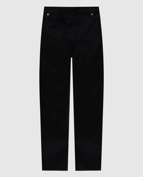 Balmain Black jeans with logo patch FH1MI083DF88