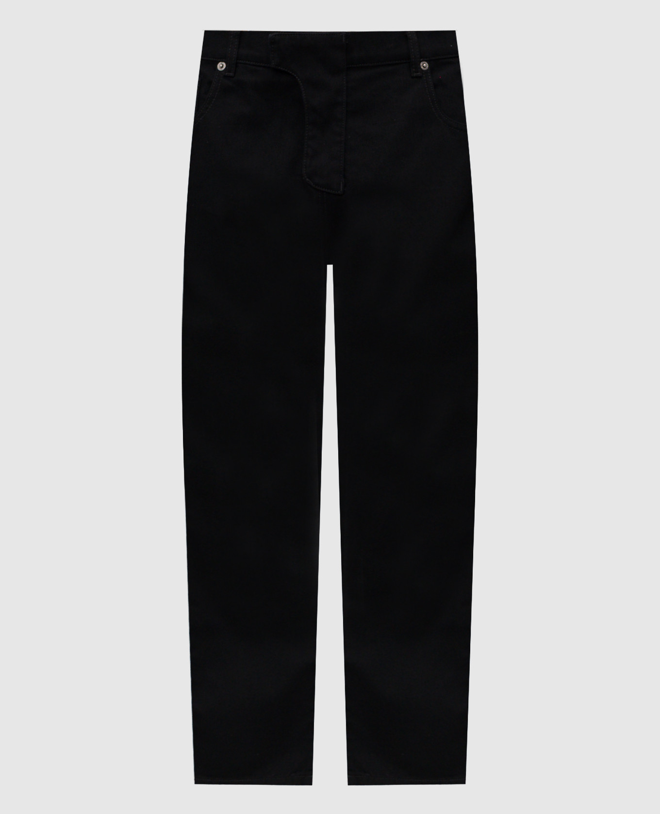 Black jeans with logo patch Balmain