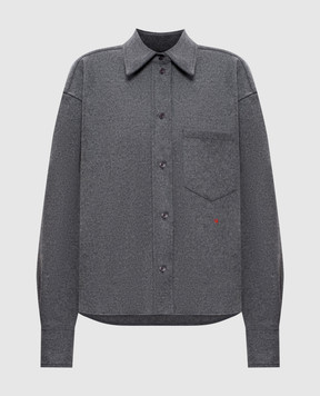 Victoria Beckham Gray wool and cashmere shirt 1425WSH005238G