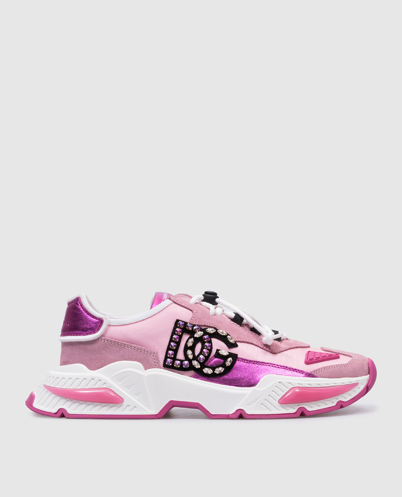 

Children's pink combined sneakers with a logo Dolce&Gabbana