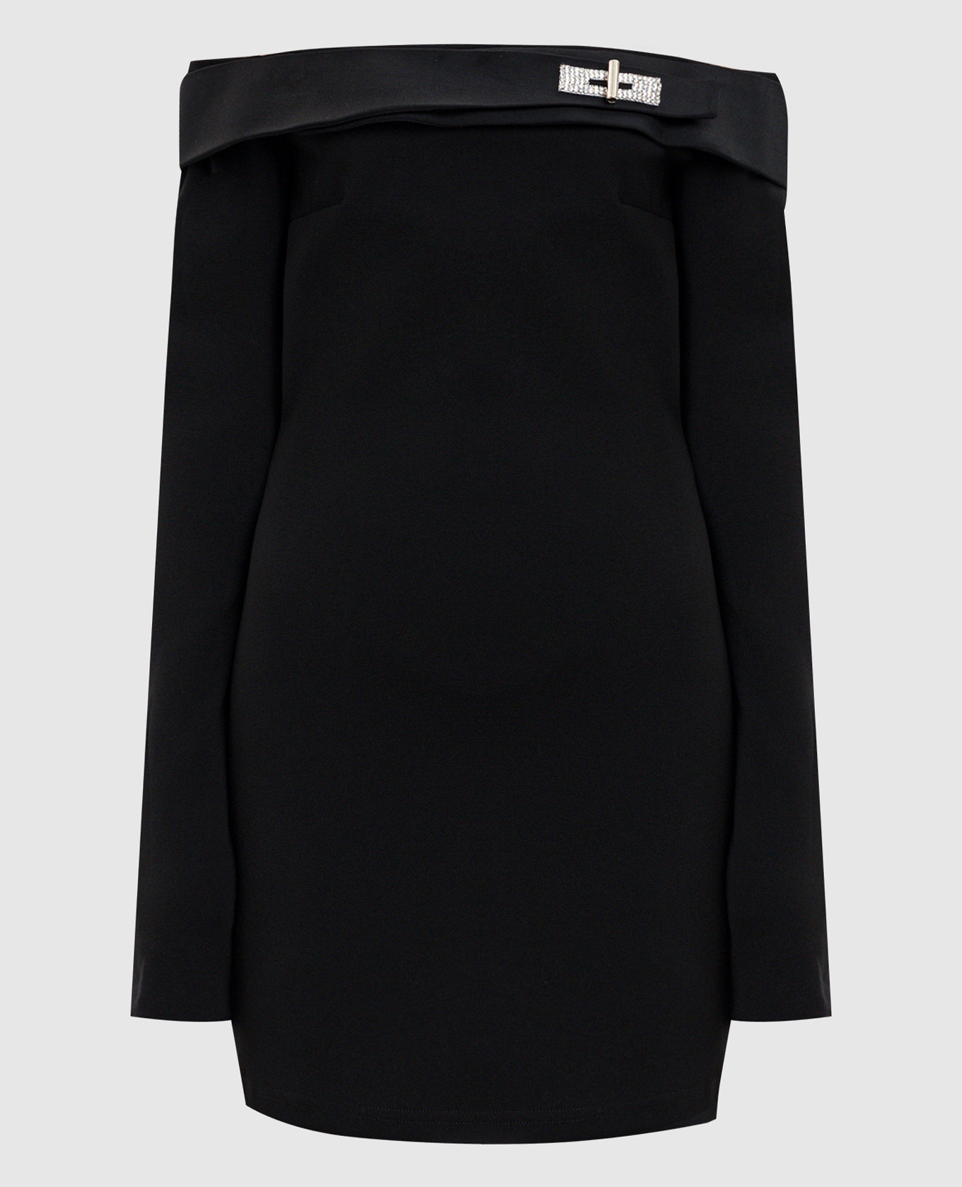 

Black mini dress with open shoulders David Koma