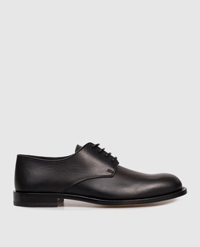 The Row Novus black leather derby shoes F1554L601