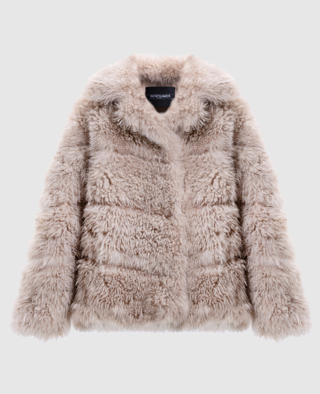 

Beige Rory fur coat made of cashmere goat fur Simonetta Ravizza