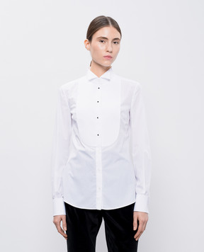 Dolce&Gabbana A white shirt with a cuff F5S88TGDCPJ