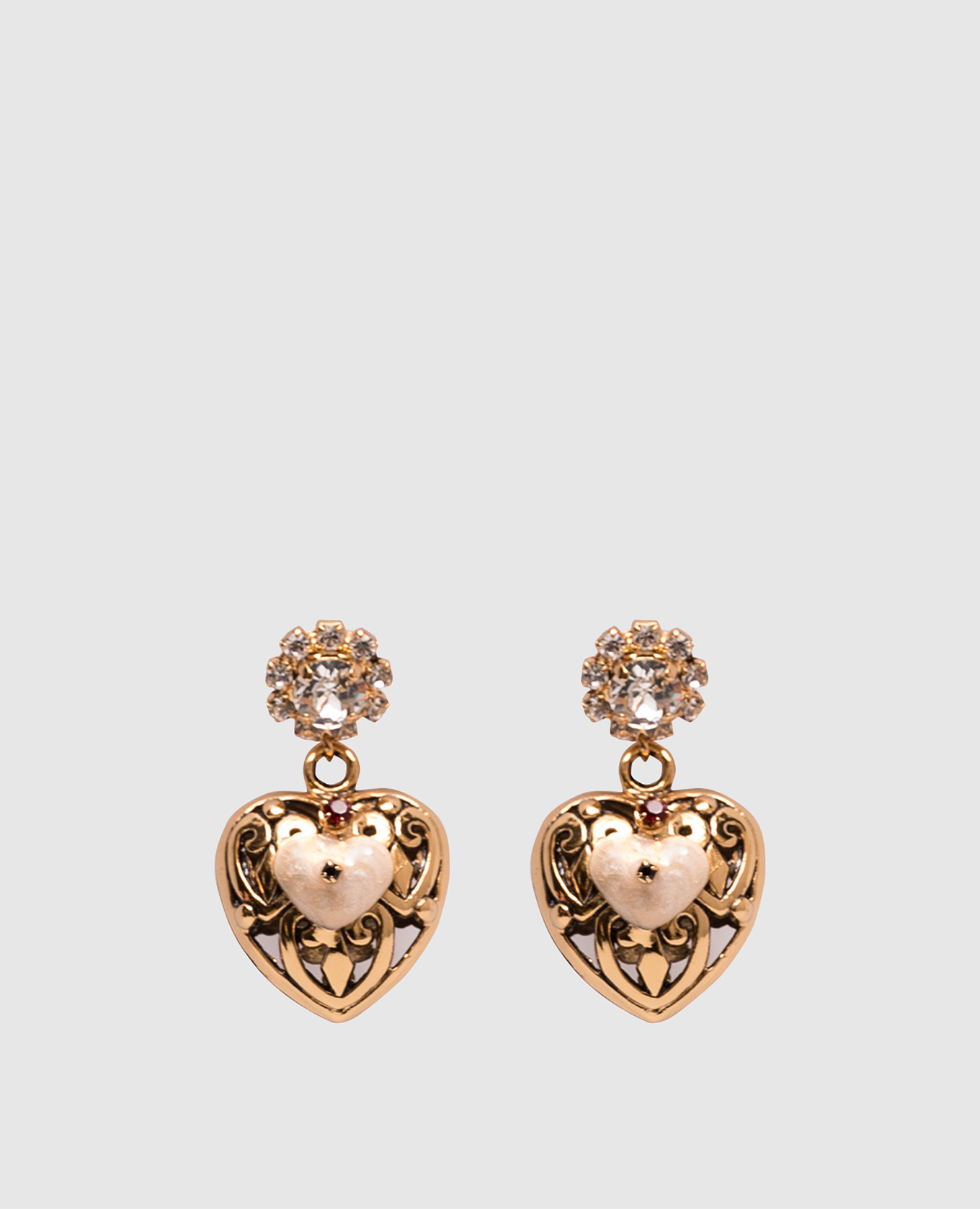 

Gold earrings with crystal pendants CelesteG, Golden