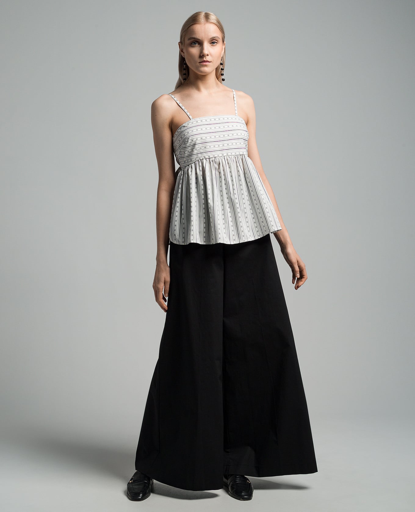 White top in a branded pattern Twinset 2