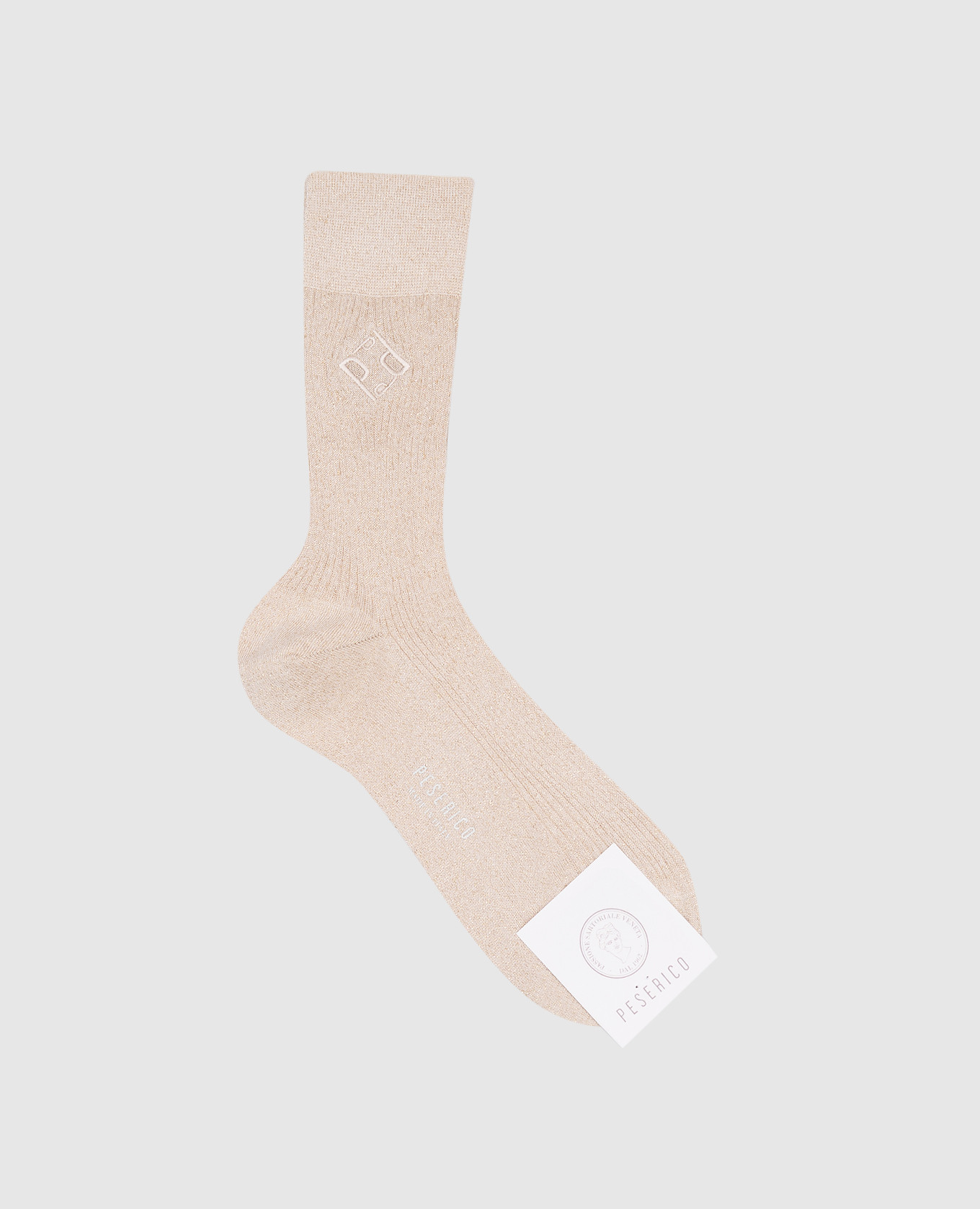 

Beige socks with lurex Peserico