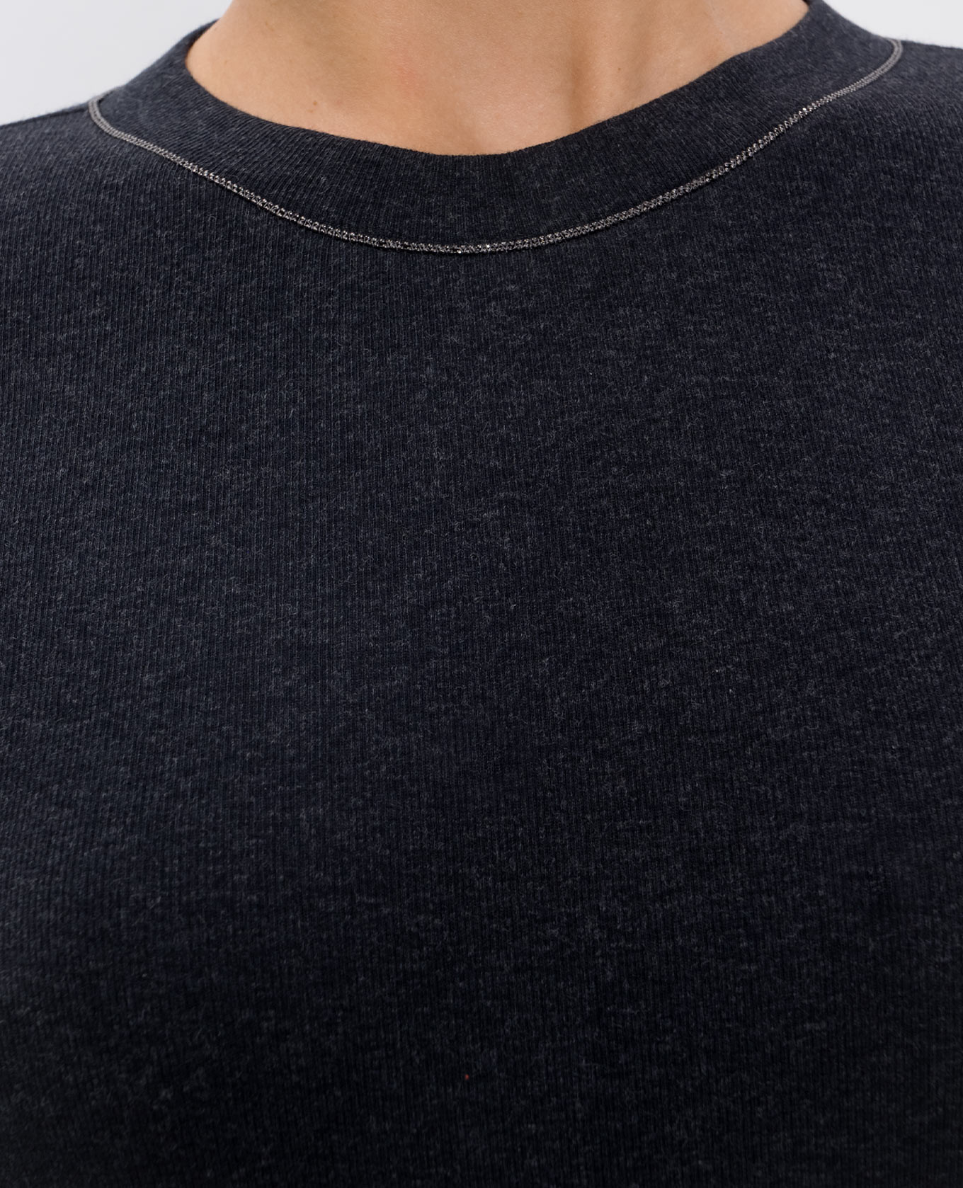 

Gray longsleeve with monil chain Brunello Cucinelli, Grey