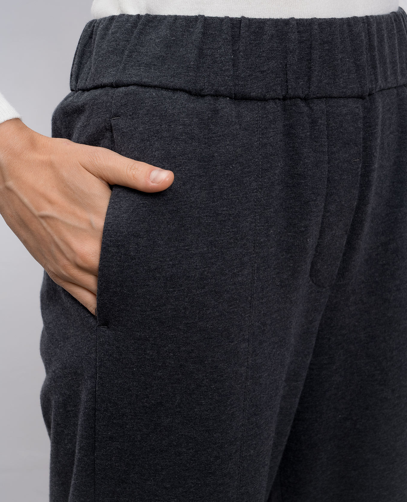 

Grey track pants with lapels Peserico