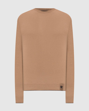 Stefano Ricci Brown sweater made of wool, silk and cashmere KE08004G01E25374