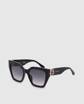 Twinset Black sunglasses with logo print 999TZ5059