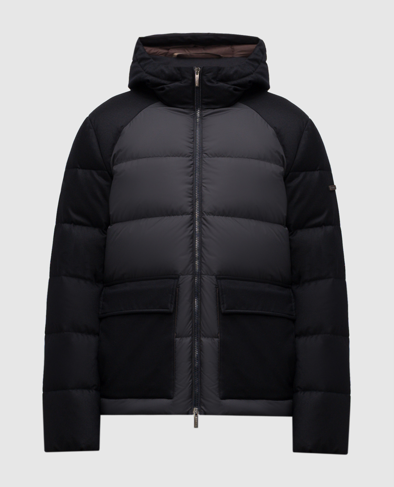 

Blue down jacket with wool Peserico