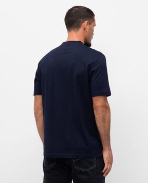 Brunello Cucinelli Blue T-shirt with print M0B138495