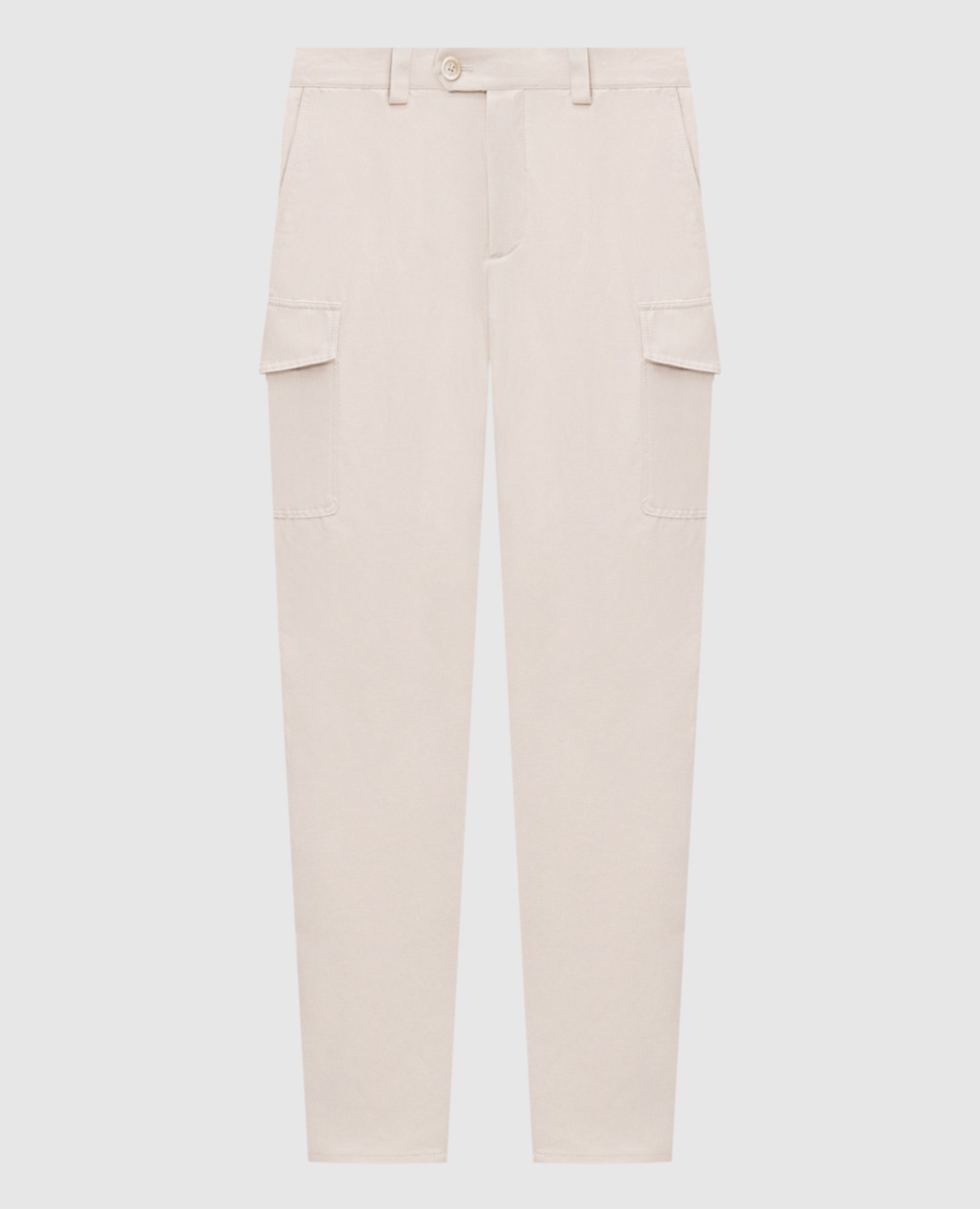 

Beige cargo with linen Brunello Cucinelli