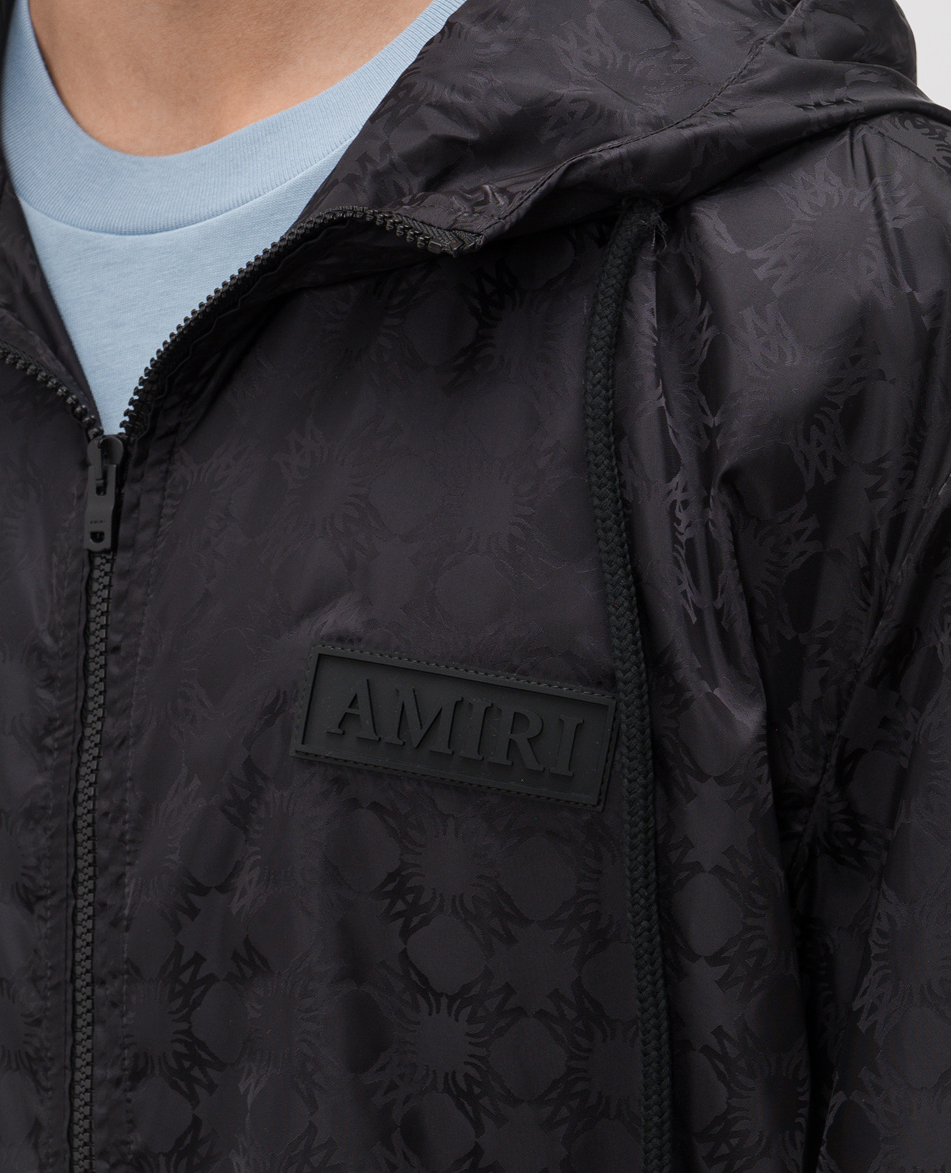 Black windbreaker with monogram pattern AMIRI 5