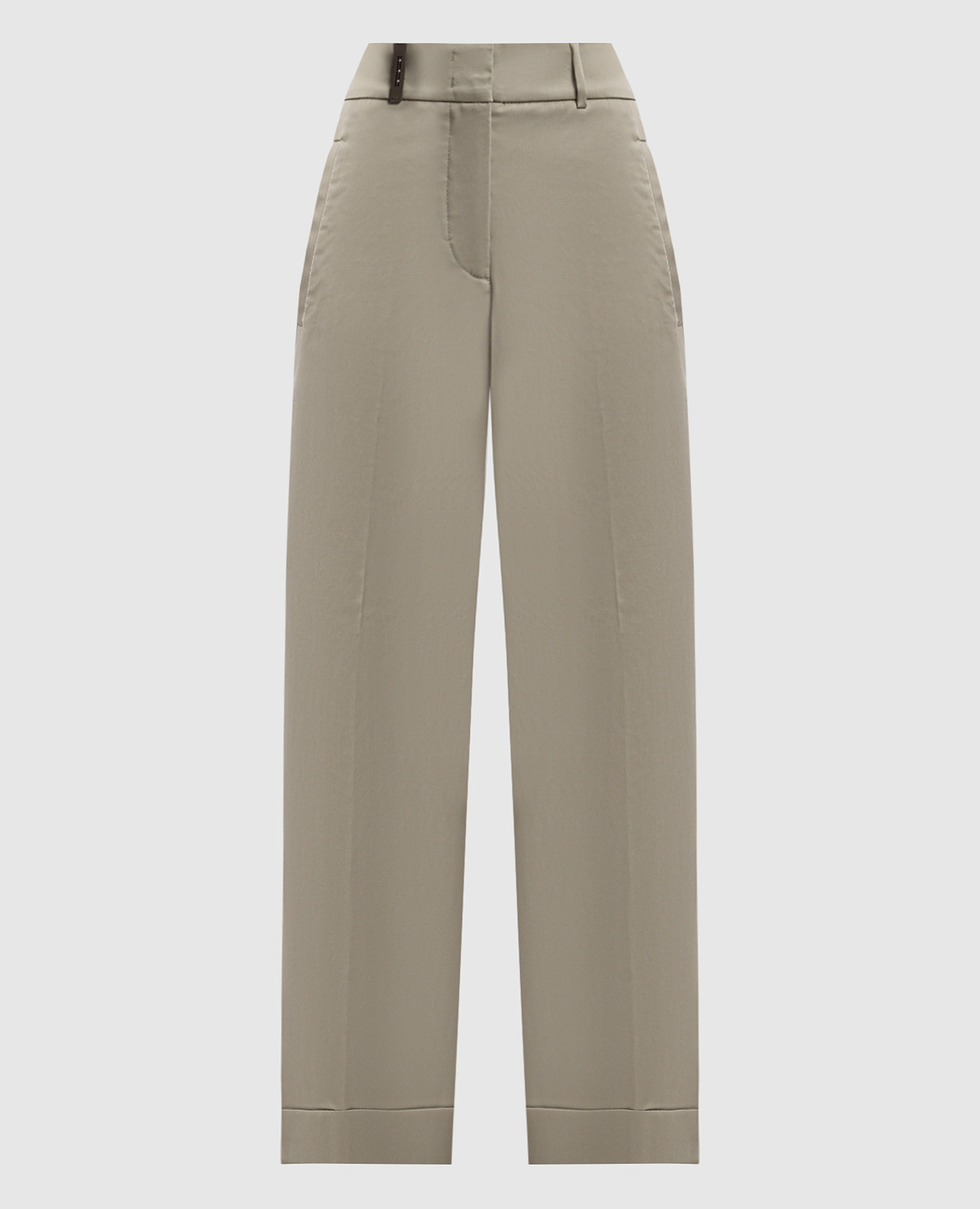 

Green lapel pants with monil chain Peserico