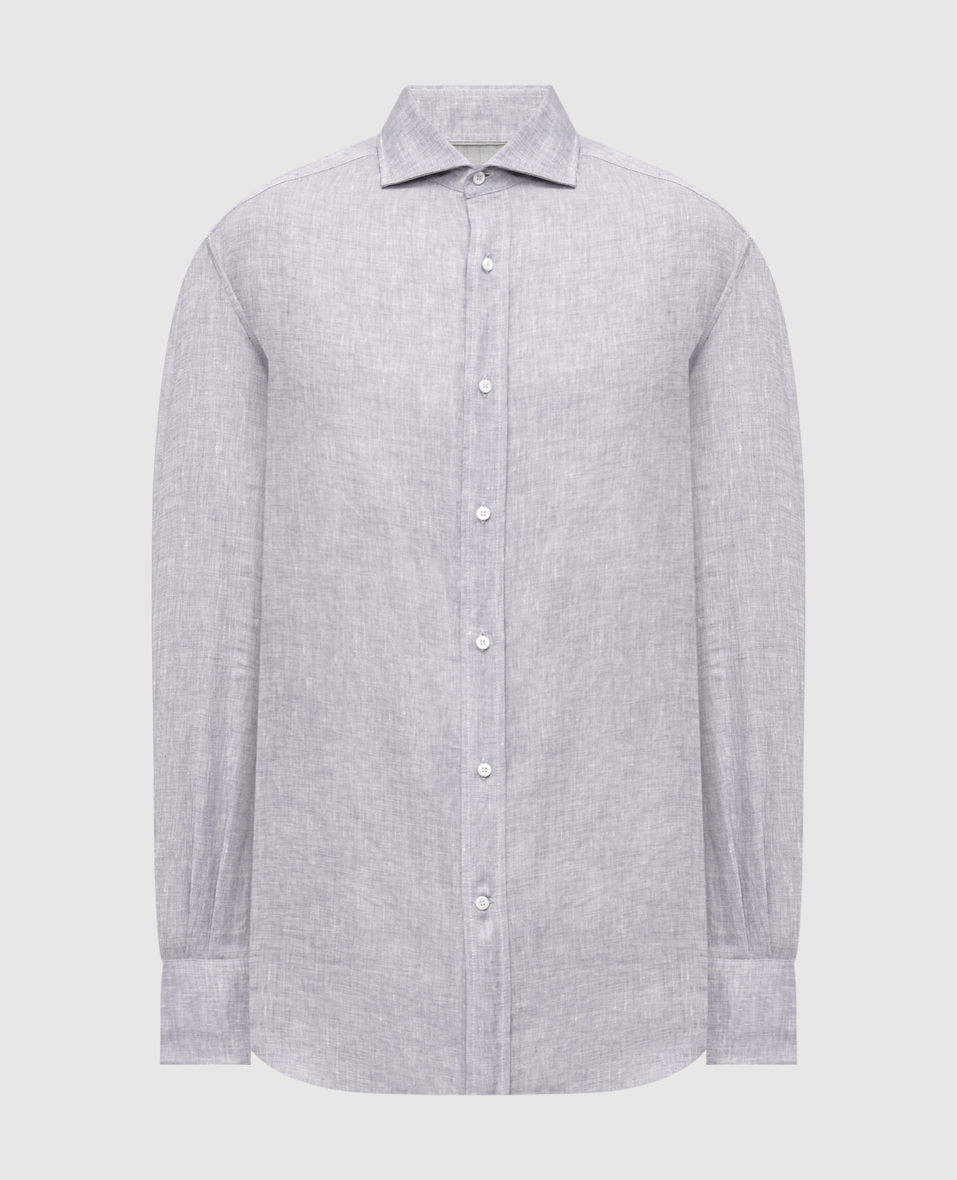 

Gray linen shirt Brunello Cucinelli, Grey