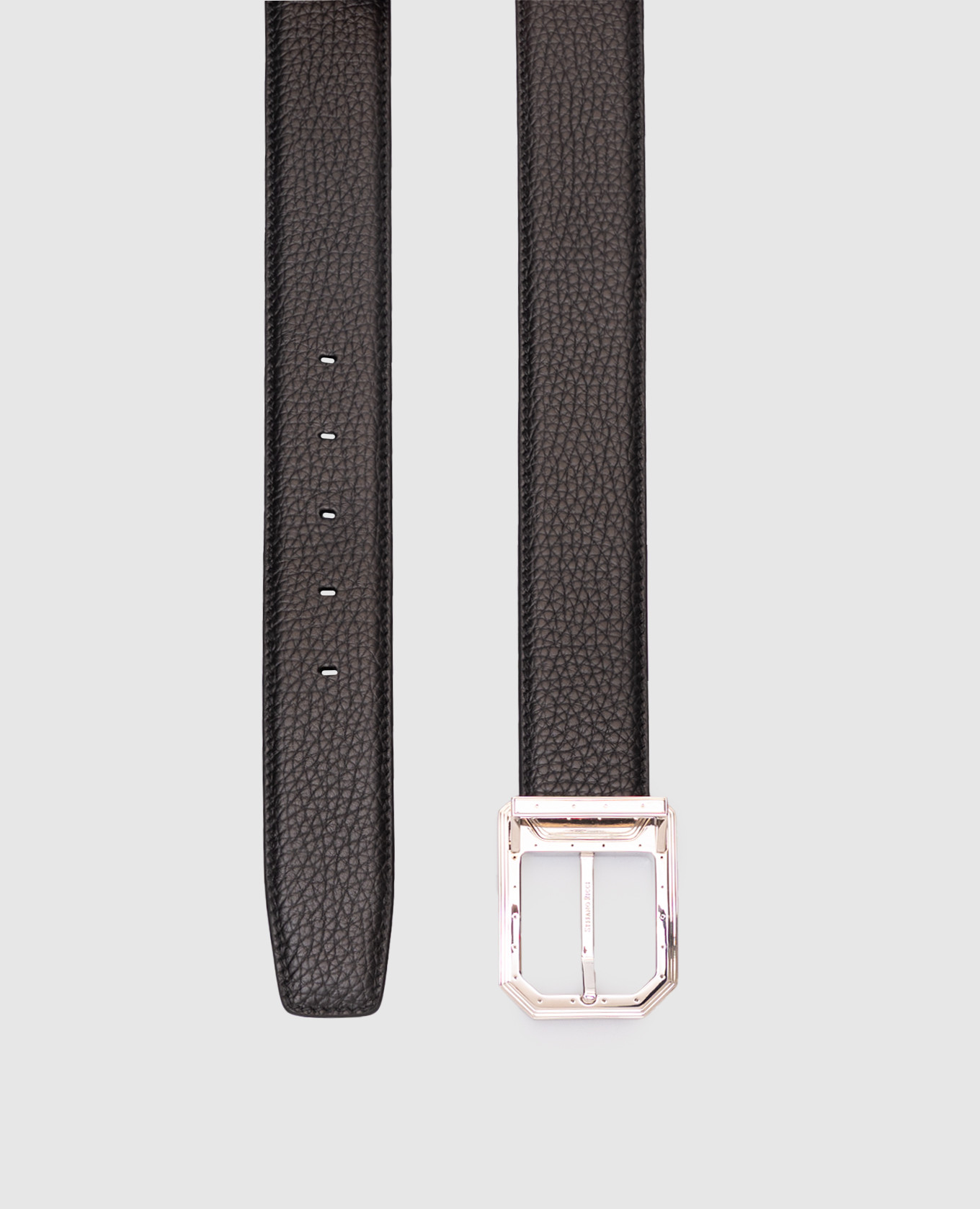 

Black leather belt with logo Stefano Ricci