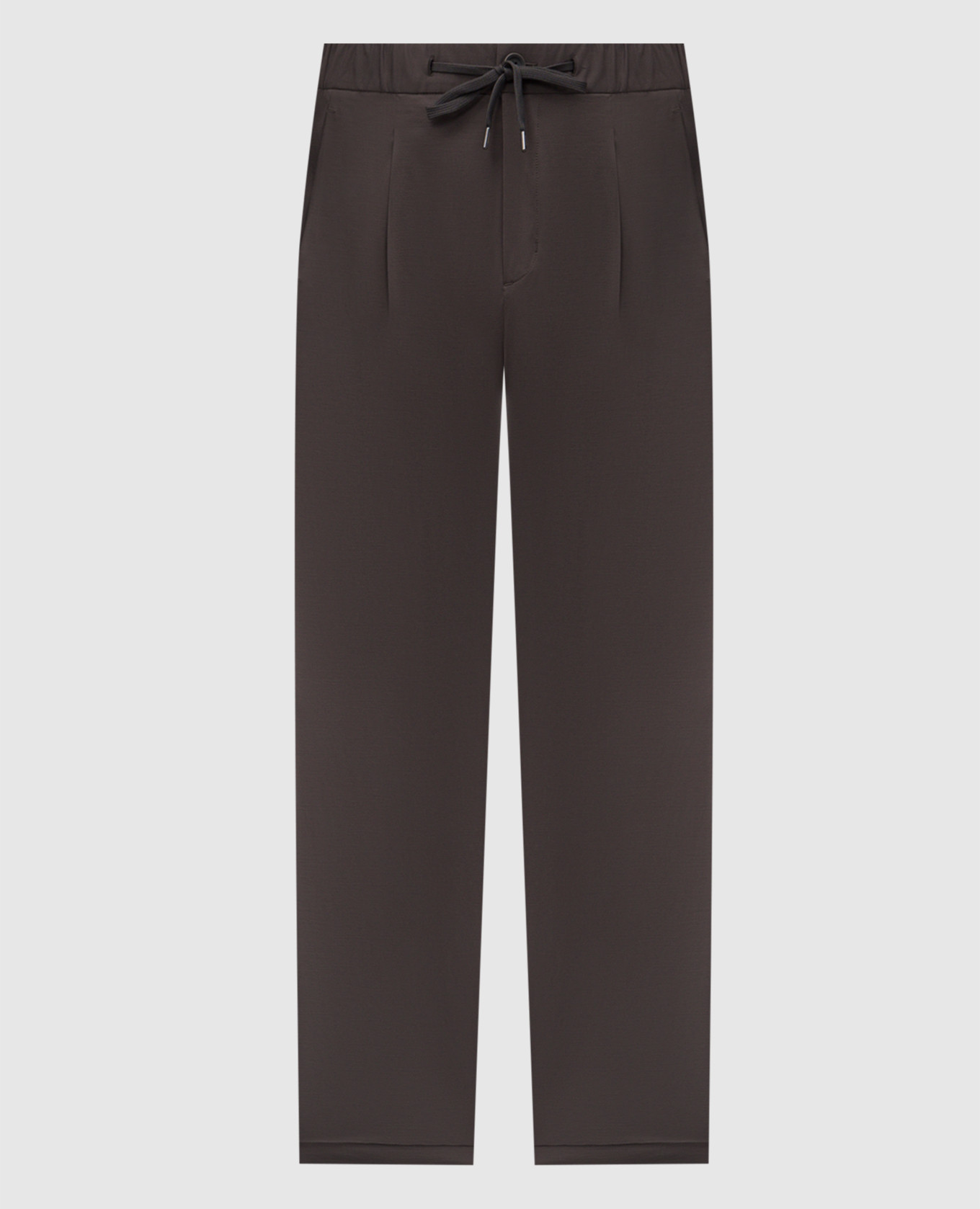 

Khaki pants with logo Herno