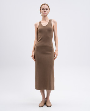 Max Mara Brown ACERI wool dress ACERI