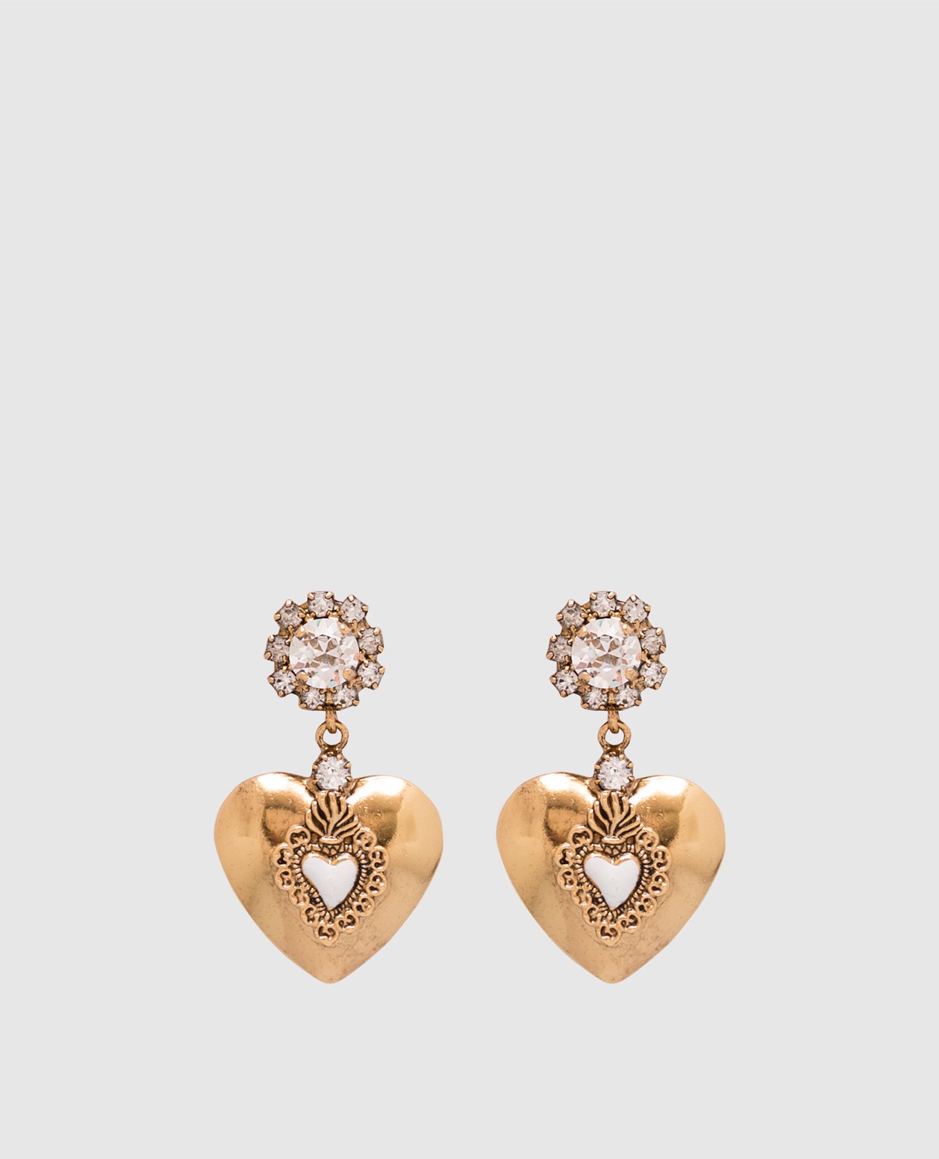 

Gold earrings in the shape of hearts CelesteG, Golden