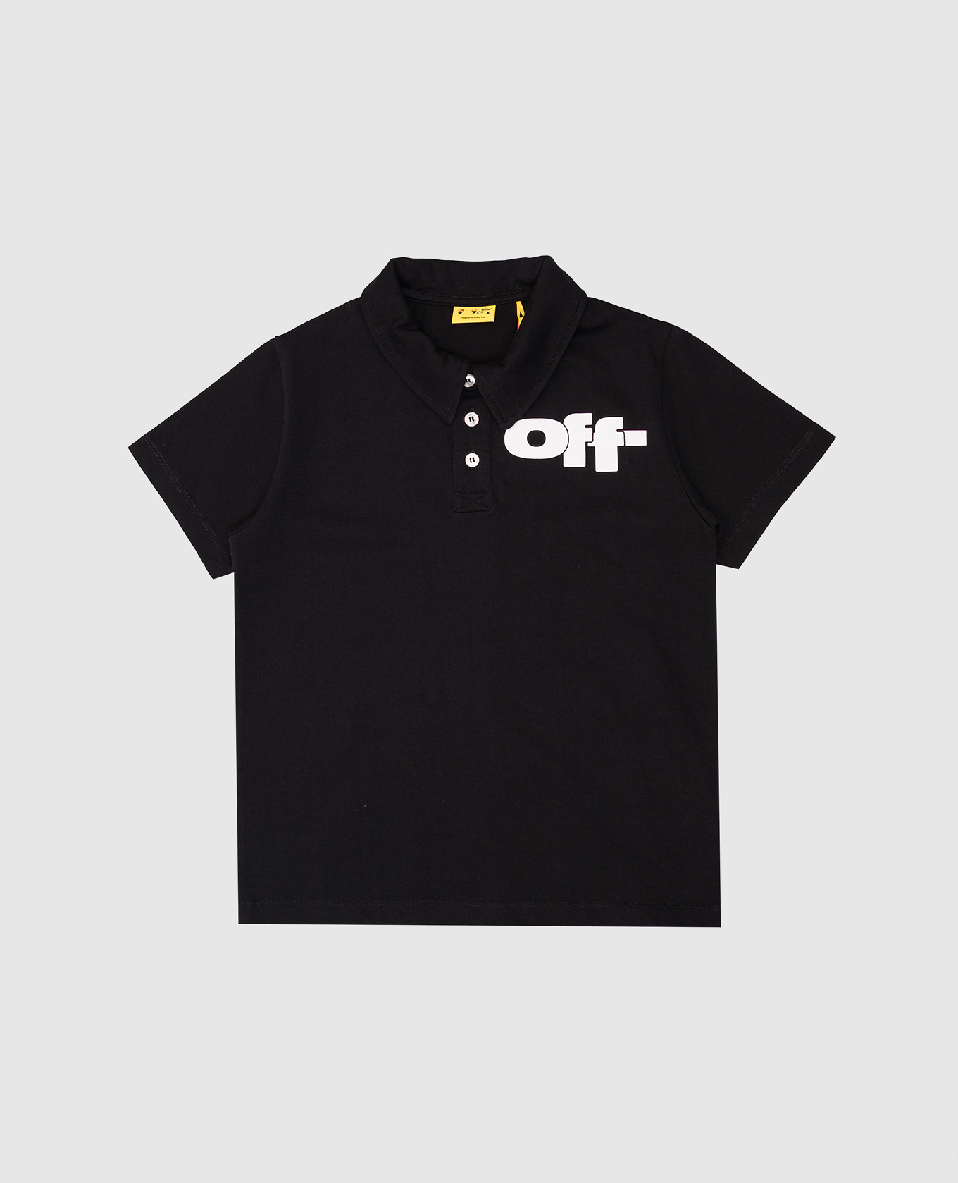 

Children's black polo shirt with logo print Off-White