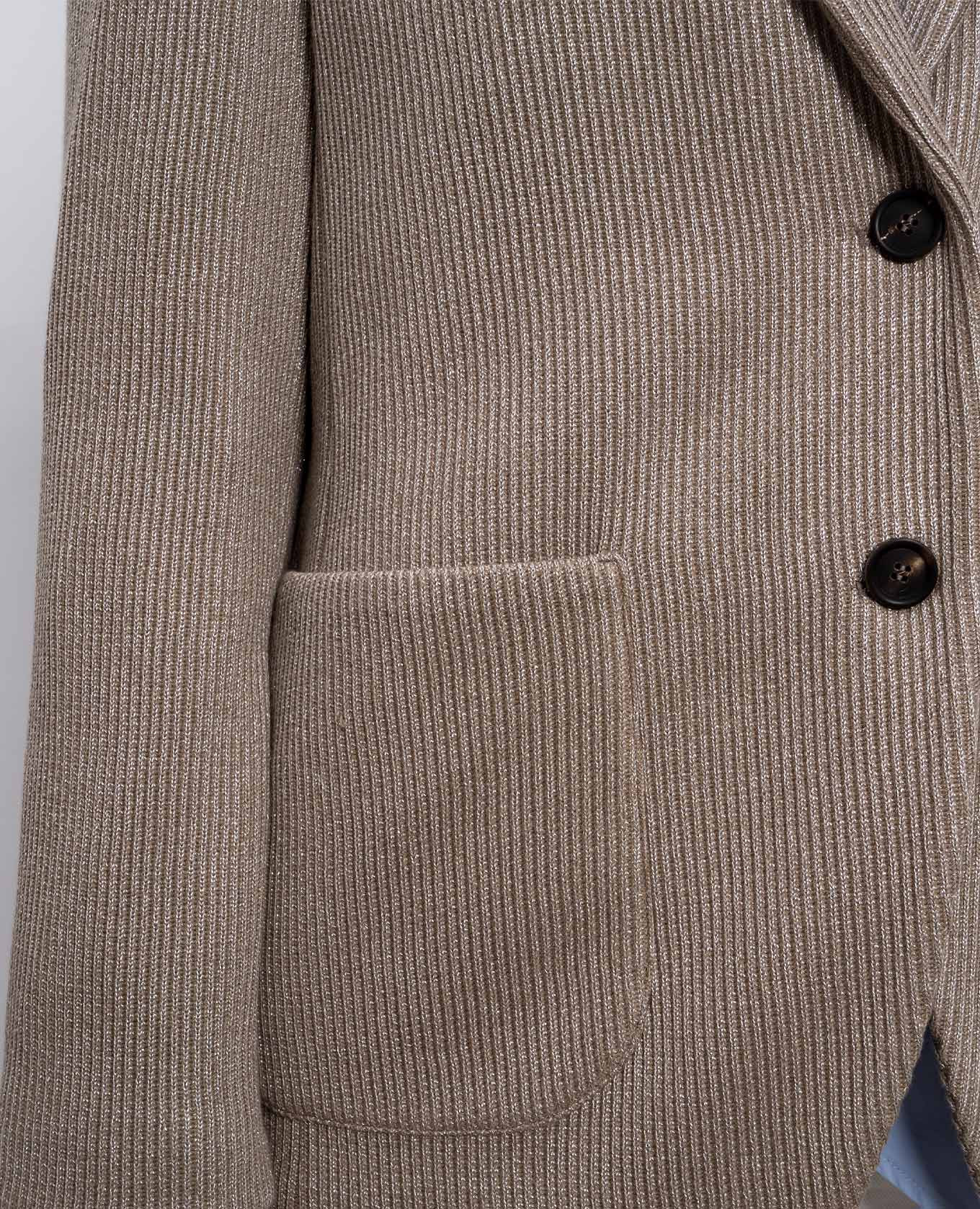 

Beige jacket with lurex Brunello Cucinelli, White